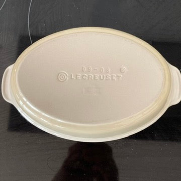Le Creuset ovenschaaltje geglazuurd aardewerk wit 25 cm
