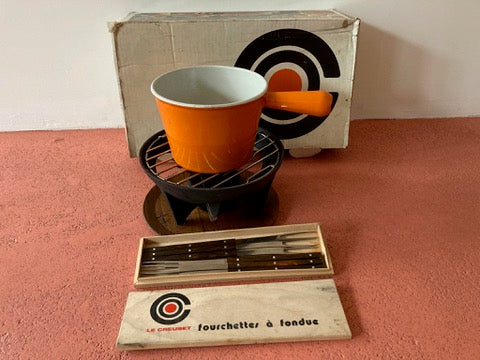 Le Creuset fondueset inclusief originele Le Creuset fonduevorken