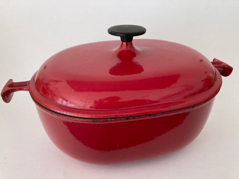 Le Creuset braadpan Enzo Mari cocotte 29 cm kersenrood
