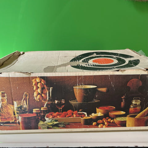 Le Creuset fonduestel in originele doos inclusief Le Creuset fonduevorken