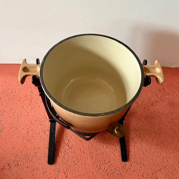 Le Creuset fondueset inclusief Creuset vorken Enzo Mari