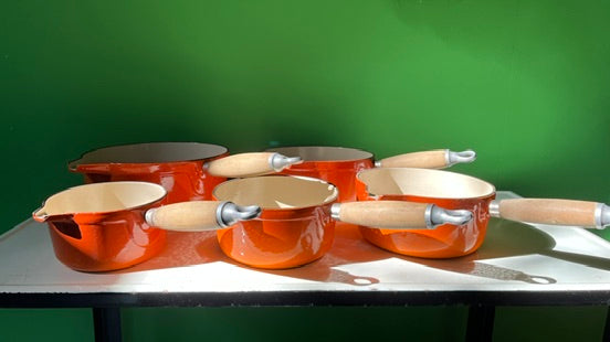 Set Le Creuset steelpannen 5 stuks