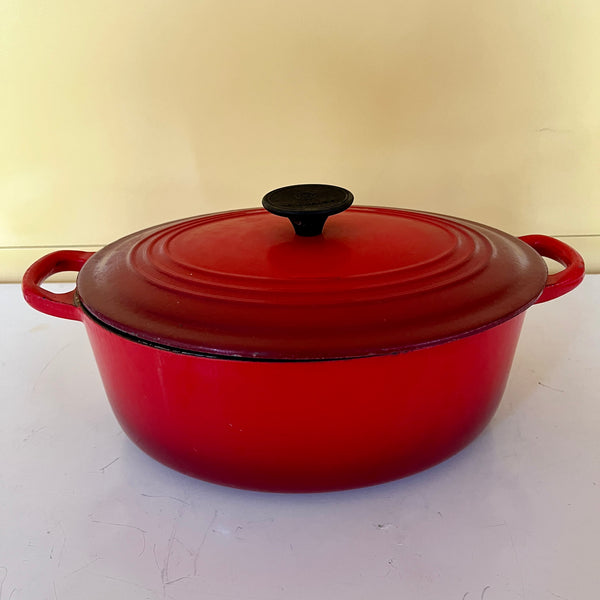 Kersenrode valen Le Creuset braadpan 27 cm
