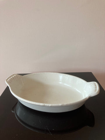 Creuset ovenschaaltje 18 cm wit ovaal