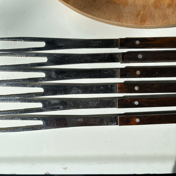 Le Creuset fonduestel in originele doos inclusief Le Creuset fonduevorken