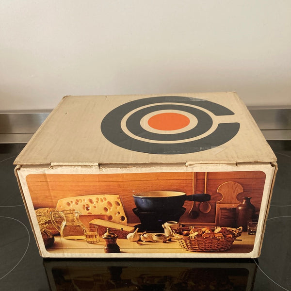 Le Creuset fonduestel in originele doos inclusief Le Creuset fonduevorken