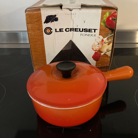 Le Creuset fonduepan met deksel 18 cm